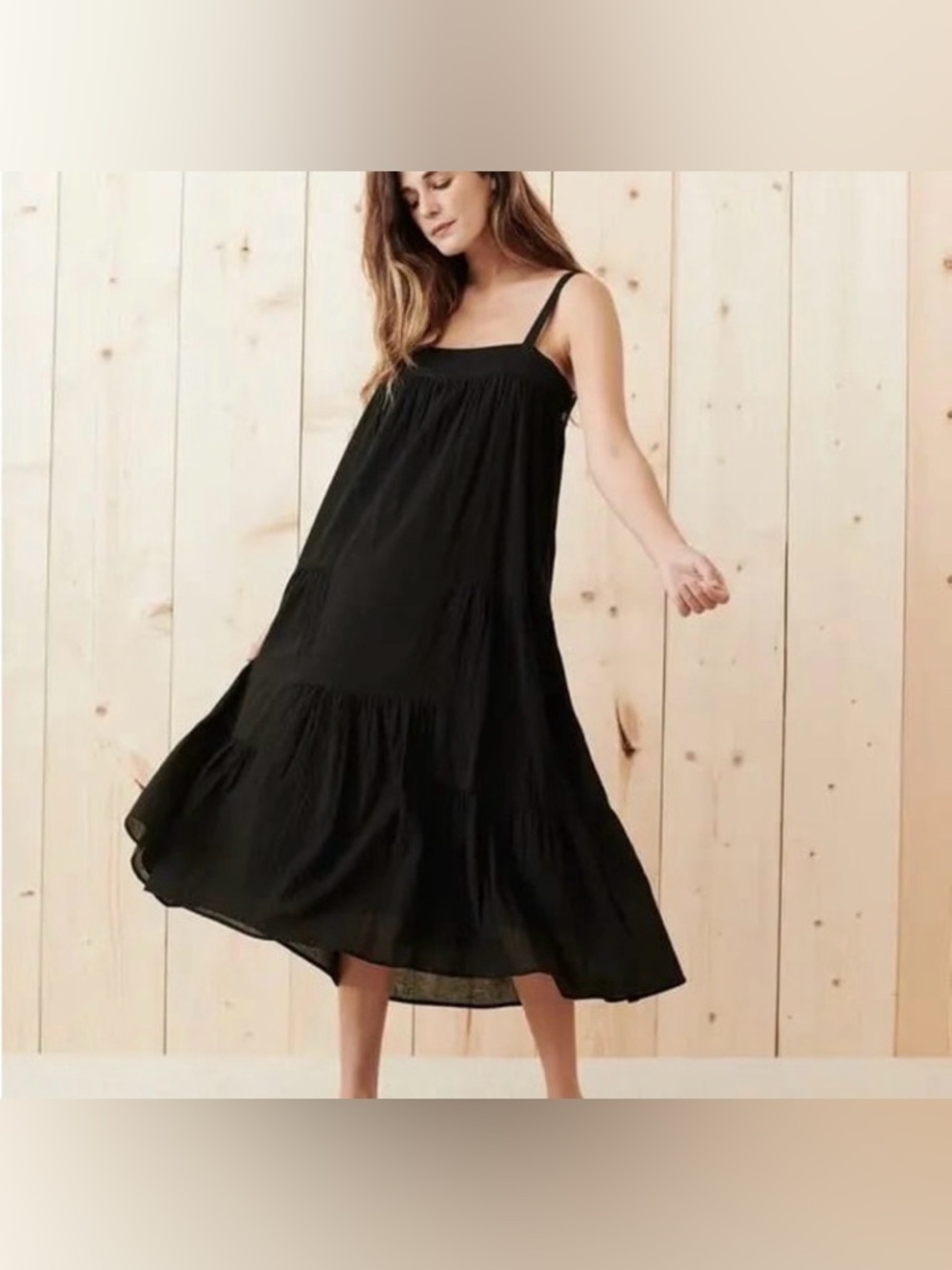 Jenni Kayne Cotton/Linen Summer Midi Dress
